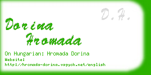 dorina hromada business card